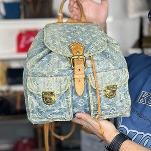 LV Rare Denim Backpack